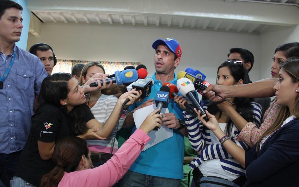 Capriles: El Gobierno no quiere diálogo lo que le interesa es ganar tiempo