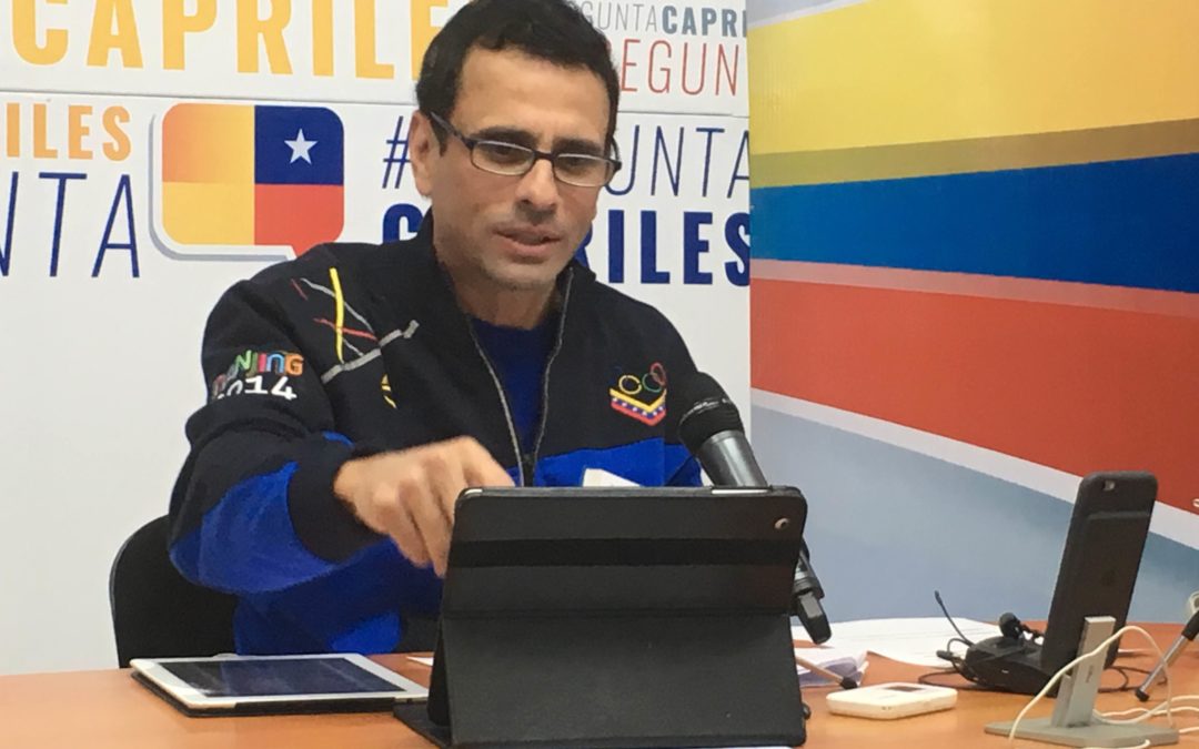 Capriles: Al Gobierno le viene una derrota más grande con el 20%