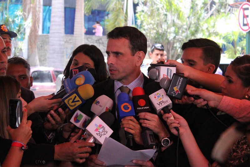 Capriles: Maduro entregaría cualquier cosa a cambio del Revocatorio