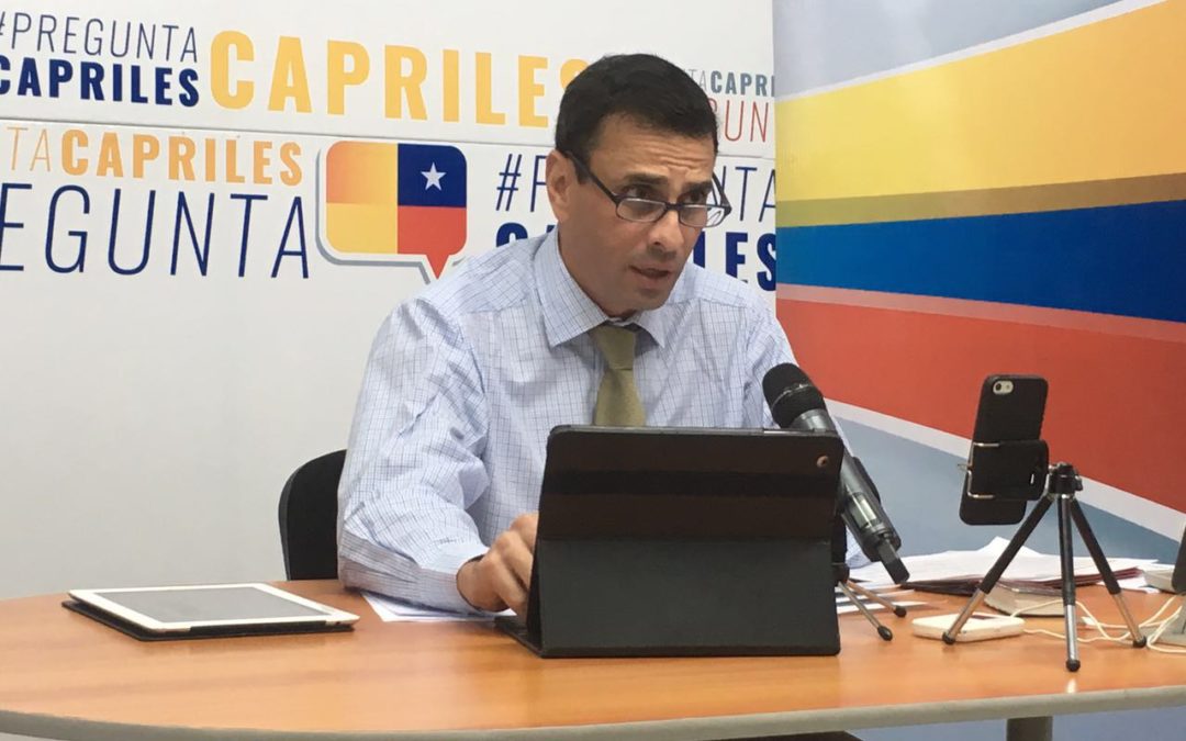 Capriles: El revocatorio pudiera hacerse el 30 de octubre o el 6 de noviembre