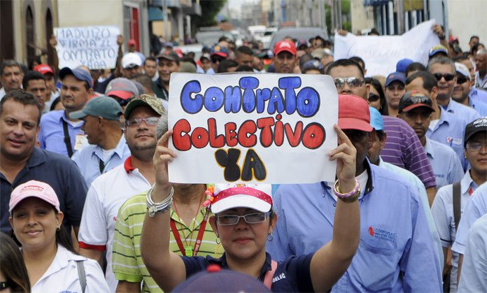 Trabajadores de Corpoelec: “Nos firman el contrato colectivo o no levantamos la huelga”