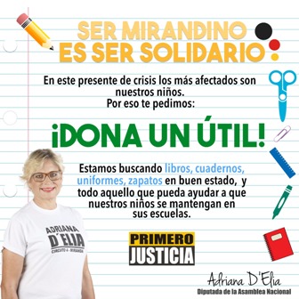 Programa de ayudas “Dona un útil” arranca en el estado Miranda