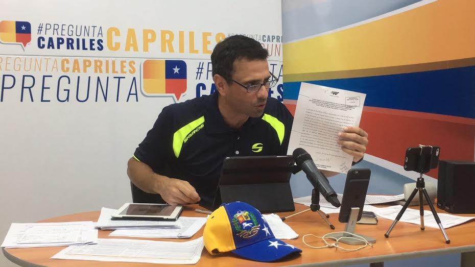 Capriles acompañará movilización al CNE en Lara para exigir pronta respuesta al 20%