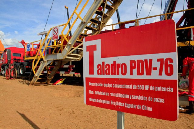 La cantidad de taladros petroleros activos en Venezuela cae 25% en 7 meses