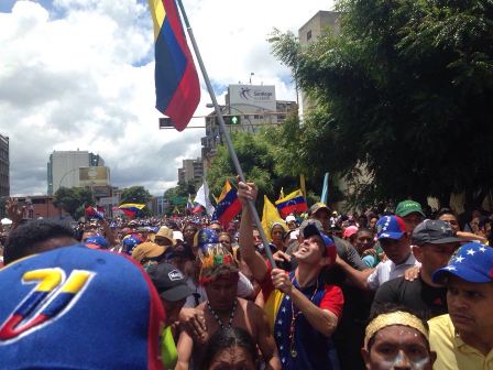 Capriles recorrió los 18.7 kilómetros de la Toma de Caracas