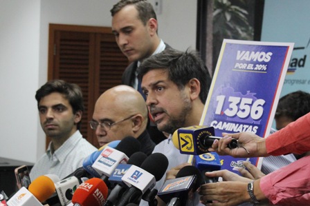 MUD anuncia inicio del «Plan 1356»