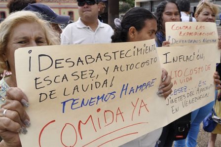 Cinco protestas diarias son por comida en el país