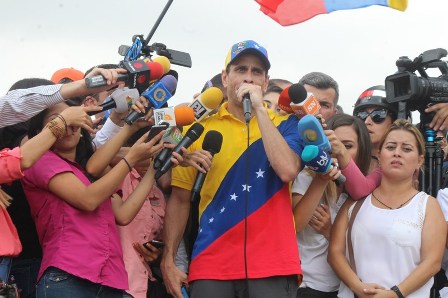 Capriles a Maduro: Si no restituyen el hilo constitucional iremos a Miraflores el 3 de noviembre