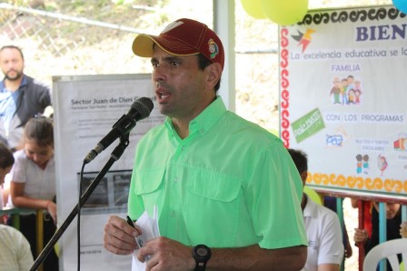 Capriles: El 12 de octubre iniciará cruzada para la organización del 20%