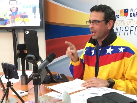 Capriles: Un gobierno serio le pediría a El Aissami que se separe del cargo