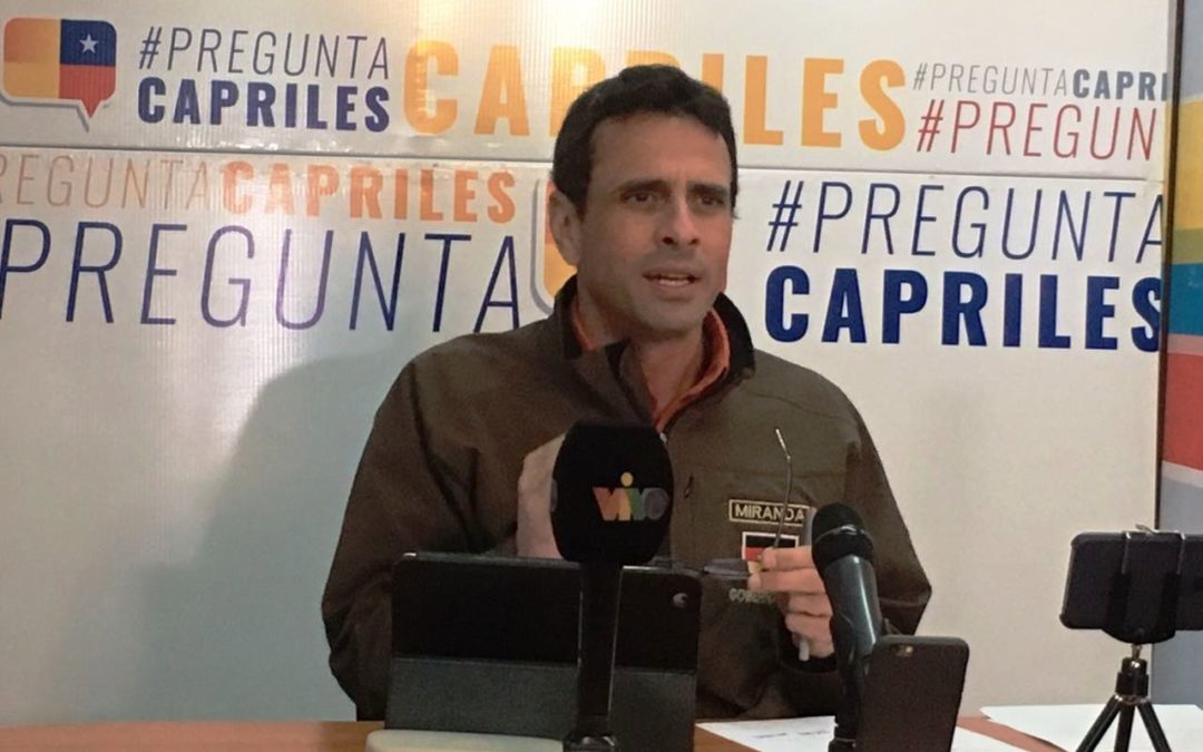 Capriles: Maduro nos llevó al tiempo de la designación a dedo de gobernadores