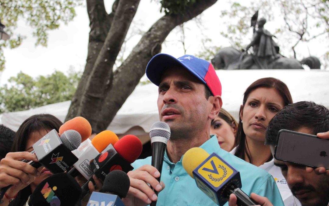 Capriles: Queremos respeto a la Constitución