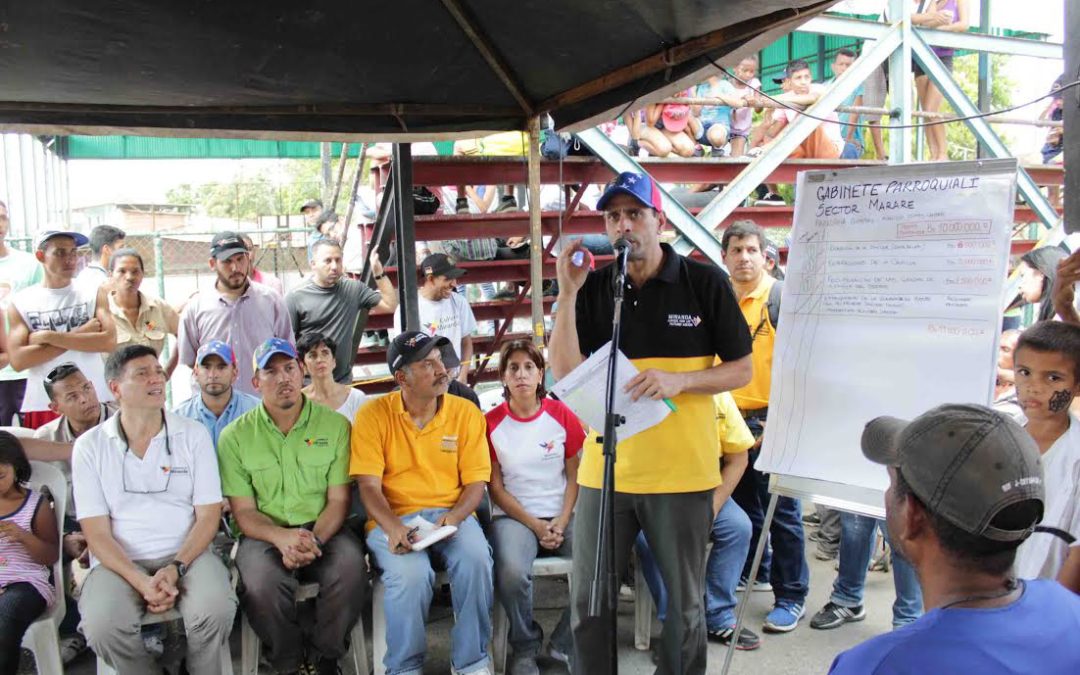 Capriles: El futuro del país no es la bolsa de comida