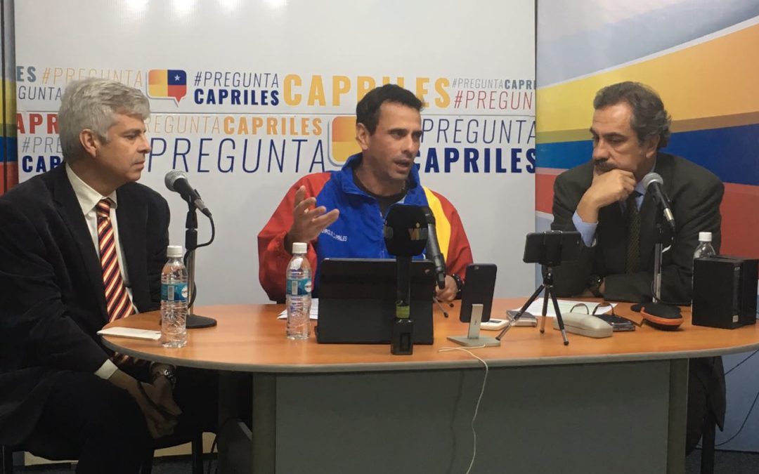 Capriles: La Carta Democrática es para pedir elecciones, no significa embargo ni intervención