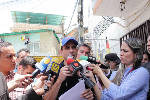 Capriles denunció presencia de privados de libertad en manifestaciones para reprimir