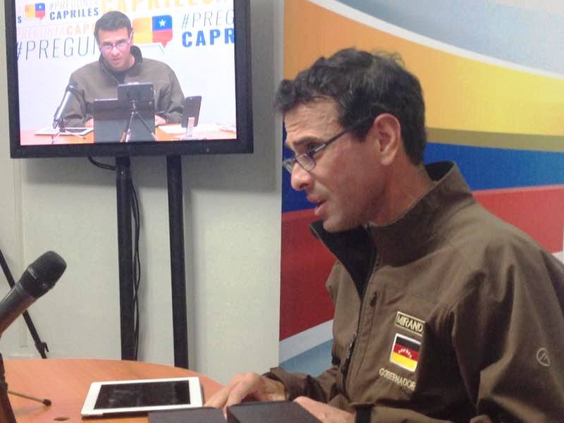 Capriles: El gobierno escogió ponerse al margen de la Constitución