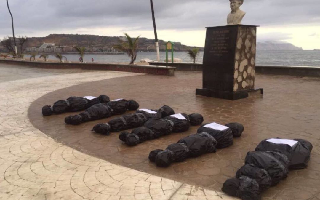 Protesta simbólica: Así amanecieron las playas en Lechería