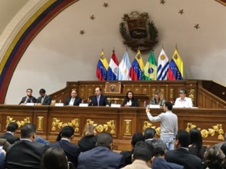 AN recibe comisión de Mercosur para abordar la violación de derechos humanos en Venezuela