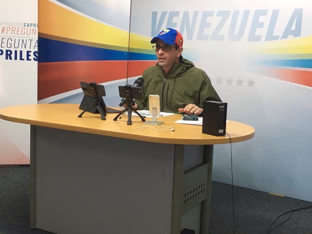 Capriles: gobierno tiene terror de ver a millones de venezolanos  participando el 16J