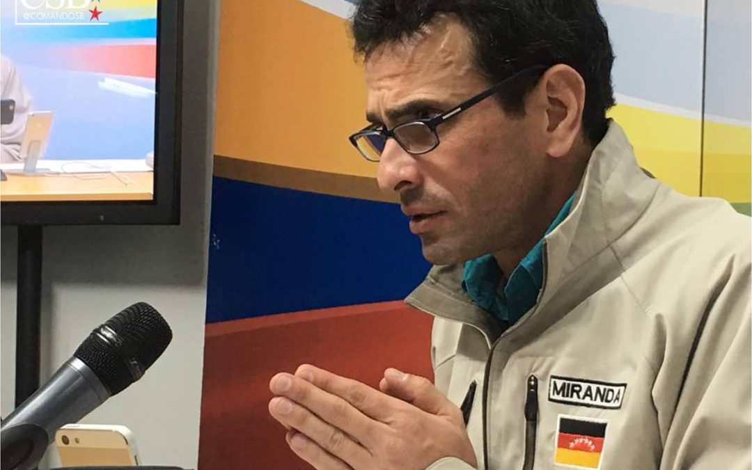 Capriles: después del 16J debe prevalecer la sensatez de quienes han destruido el país