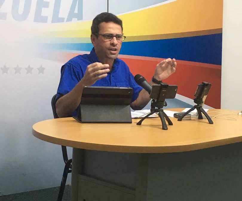 Capriles: Hay que llenar la agenda