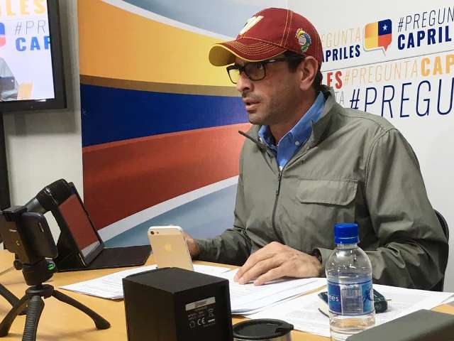 Capriles pidió a trabajadores públicos romper las cadenas  y sumarse al paro nacional