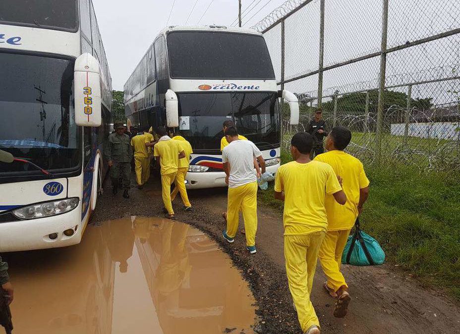 Trasladan a 38 detenidos durante manifestaciones a la cárcel de El Dorado