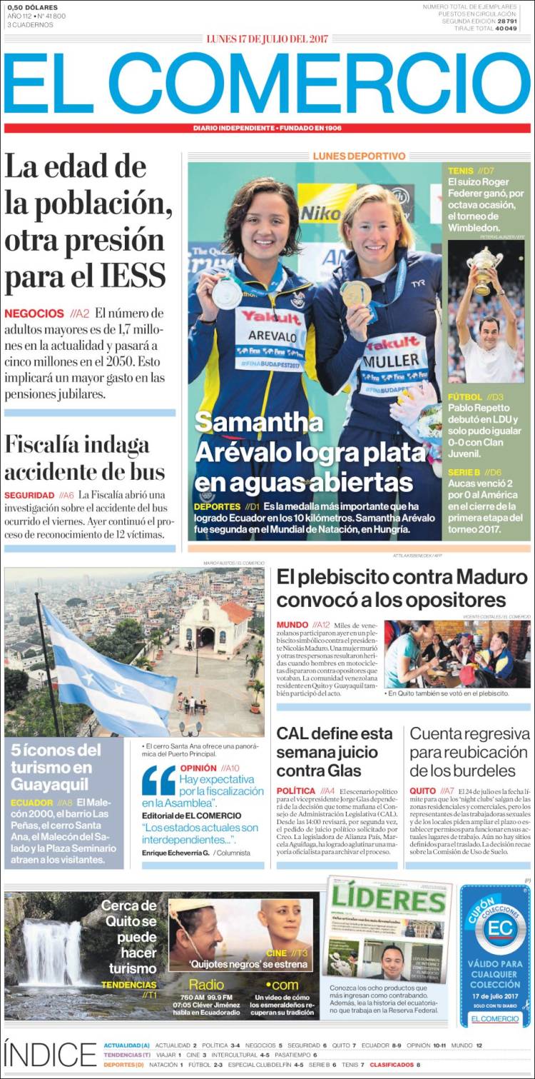 Prensa internacional reseñó consulta popular de este domingo 16Jul