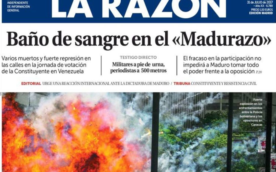 ​​Muertes, votos y fraude: Las portadas de la prensa mundial sobre Venezuela