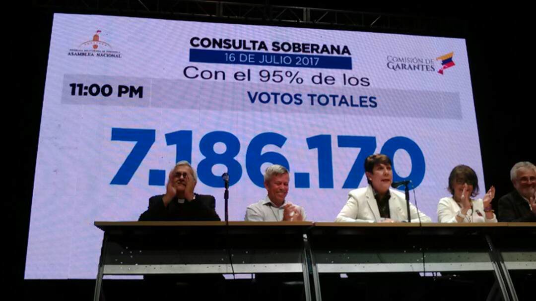 Más de 7 millones de venezolanos se sumaron alzaron su voz este 16J