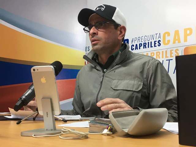 Capriles: Al adversario se le gana en el terreno
