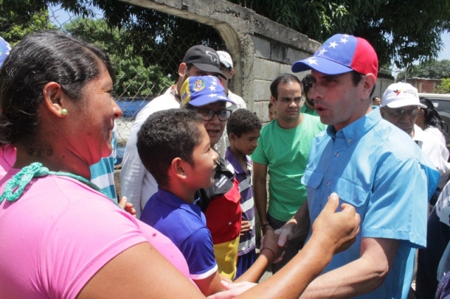 Capriles: el voto es una forma de premiar o castigar