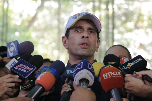 Capriles afirma que conversaciones tendrán resultados si gobierno tiene voluntad política