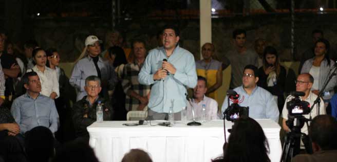 Ocariz: Hay más razones para luchar por Venezuela, que para frustrarse