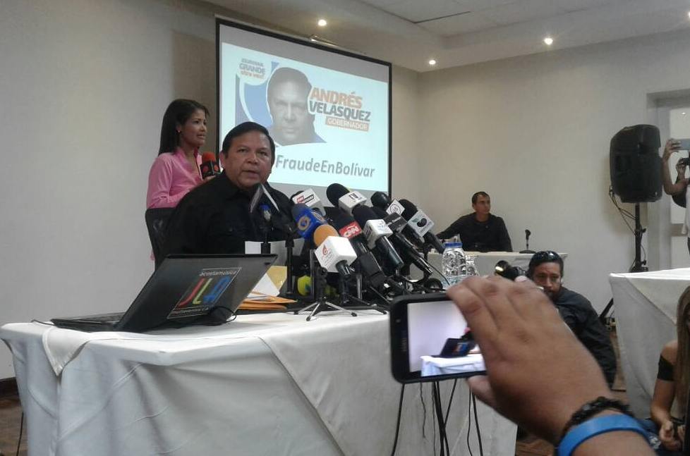 Andrés Velásquez presentará ante el CNE un recurso para “exigir corrección de los resultados”