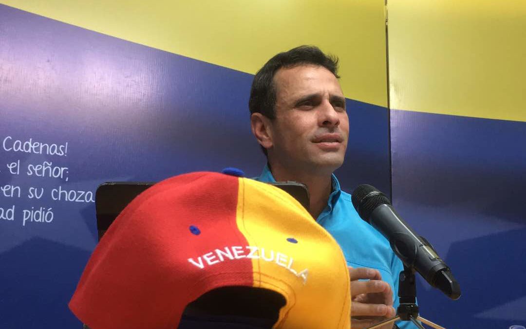 Capriles: Esta es la oportunidad de una nueva unidad