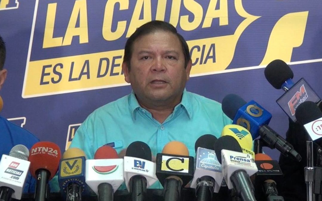Andrés Velásquez informó que CNE admitió recurso de impugnación