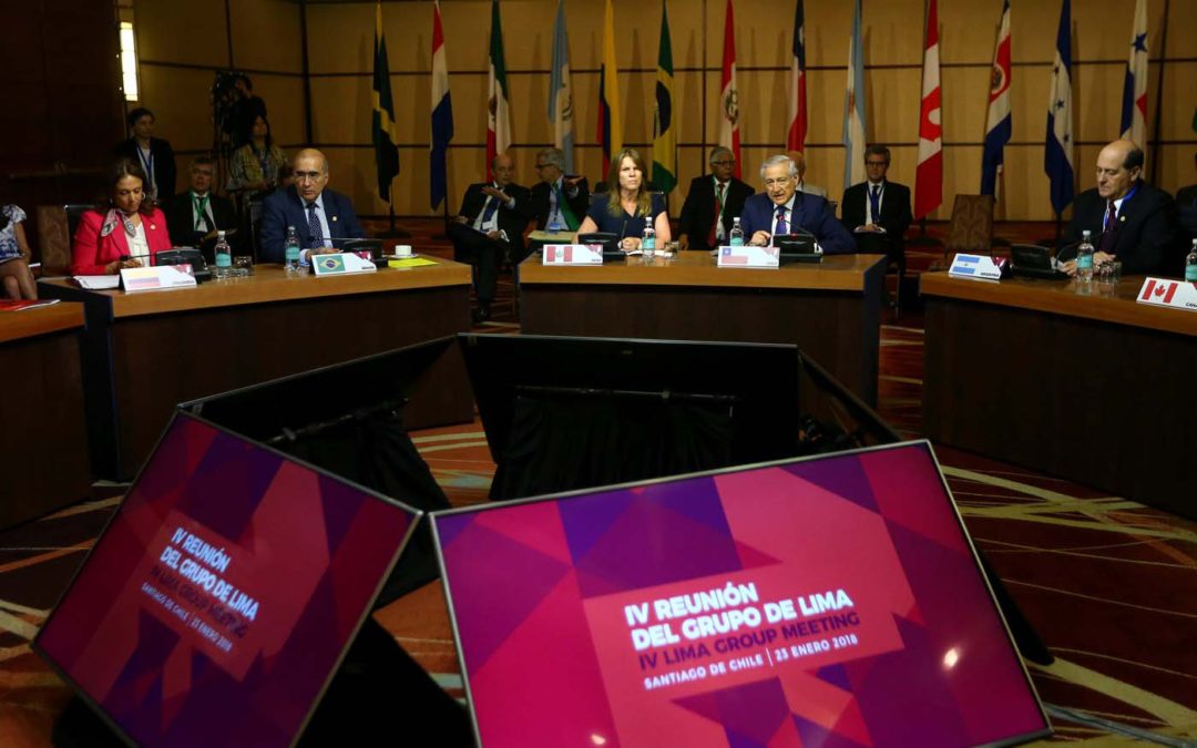 Grupo de Lima rechaza amenaza de adelanto de elecciones parlamentarias por gobierno de Maduro