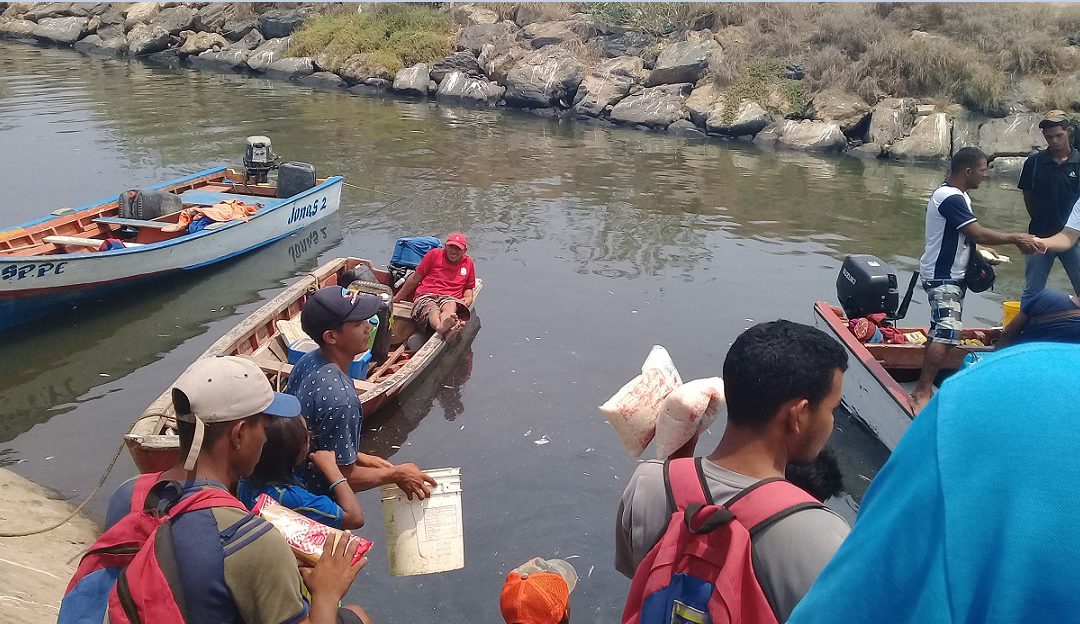 El trueque por pescado cobra fuerza en la zona norte de Anzoátegui