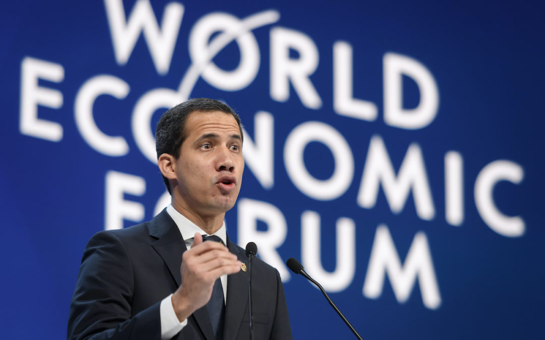 Guaidó en Davos: Necesitamos ayuda para enfrentar a un conglomerado criminal en Venezuela