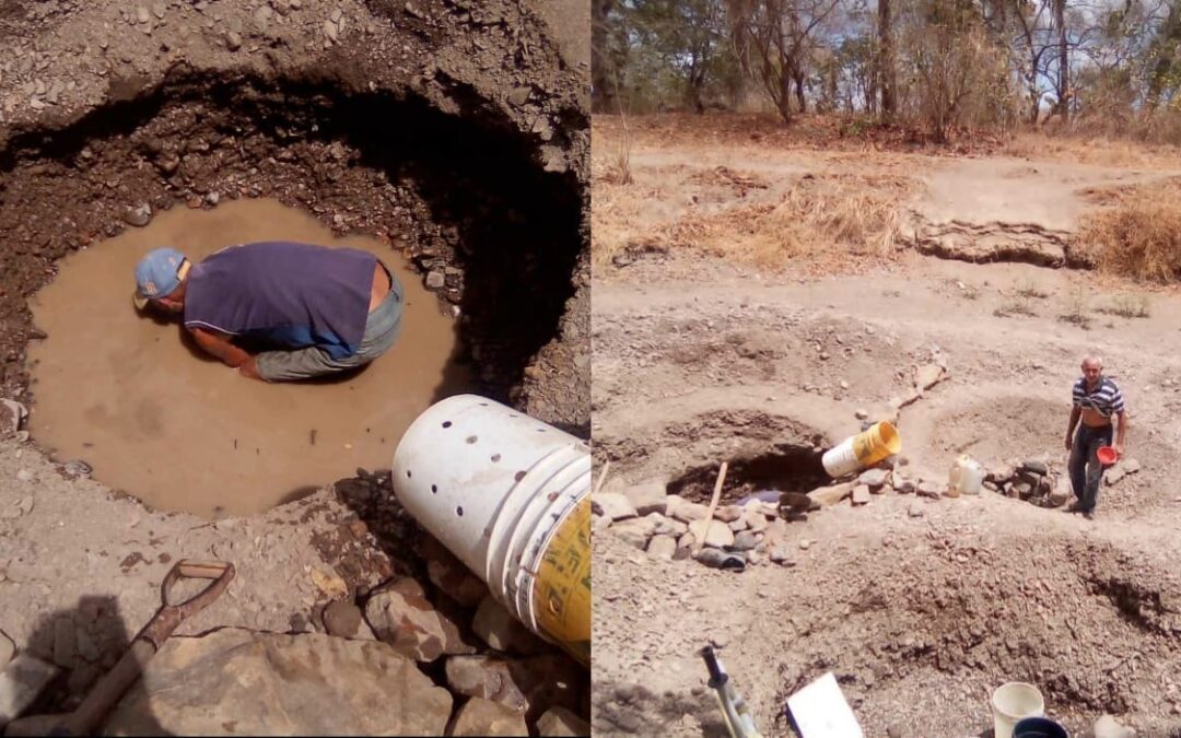 En el sur de Aragua la gente busca agua debajo de la tierra