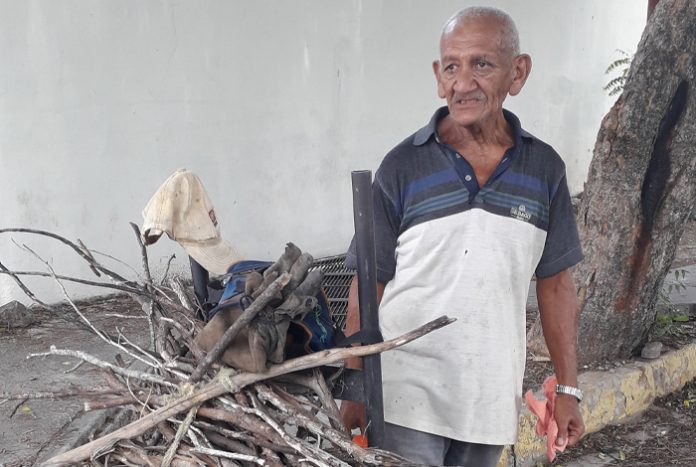 Adultos mayores sufren buscando leña en medio de la escasez de gas domestico