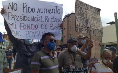 Pensionados del estado Lara protestaron para exigir una pensión  que cubra la canasta básica