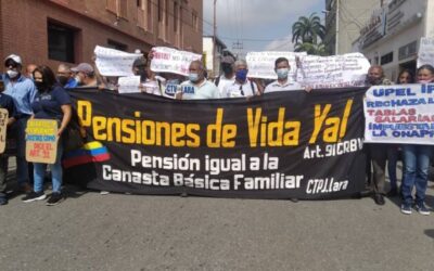 Jubilados y pensionados de Lara seguirán protestando si no reciben respuestas